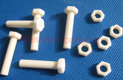 Alumina ceramic bolt and nut